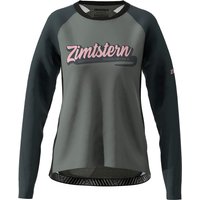 Zimtstern Damen ProTechZonez Shirt LS WMNS MTB, Glacier Grey/Pirate Black, XS