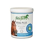 Stiefel MAG Plus für Pferde, hochdosiertes Magnesium für mehr Gelassenheit zur Förderung der Leistungsbereitschaft & Konzentration, mit Vitamin B12, Pulver, 1kg