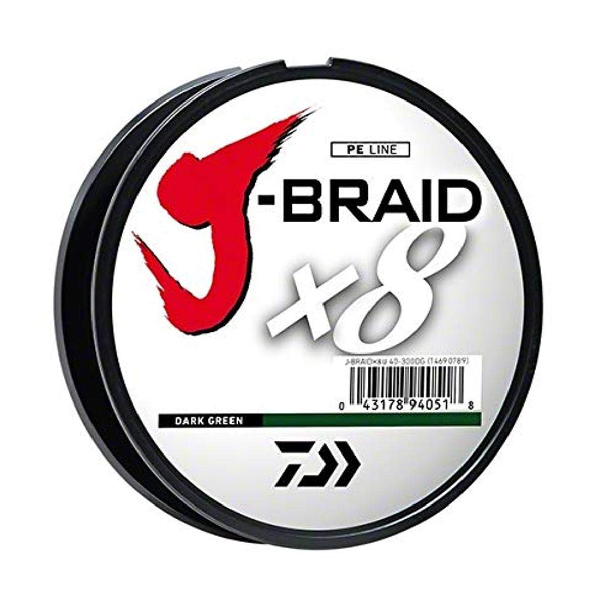 Daiwa J-Braid Grand 8 x 274 m Spule, Dunkelgrün