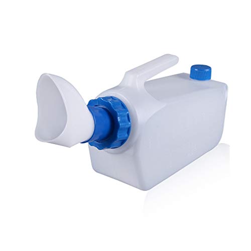 Mobile Toilette Töpfchen Pinkeln Urinflasche, MS Urinal Home Care Urin-Auffangbehälter Notfall-Urinal Unisex 2000ml(2000ML)