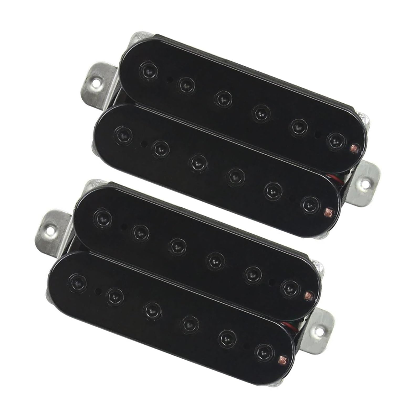 2-teiliges Tonabnehmer-Set Für E-Gitarre, Schwarze Keramikbrücke Und Humbucker-Hals-Tonabnehmer, 4-Draht e gitarren tonabnehmer