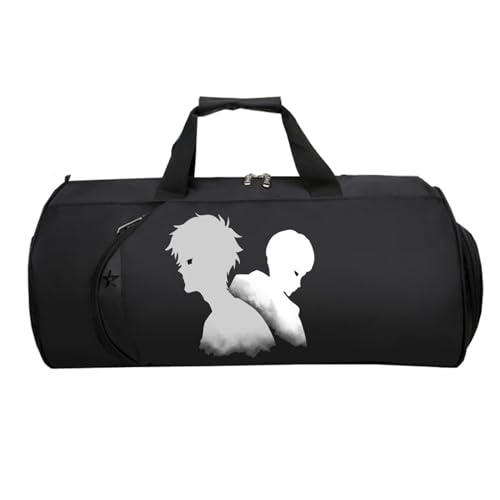 DEVIL.MAN Cabin Bag Anime, Handreisegepäck mit Schultergurt Handtasche, Reisetasche Weekendertasche füR Damen Herren Flugzeug(Black 10)