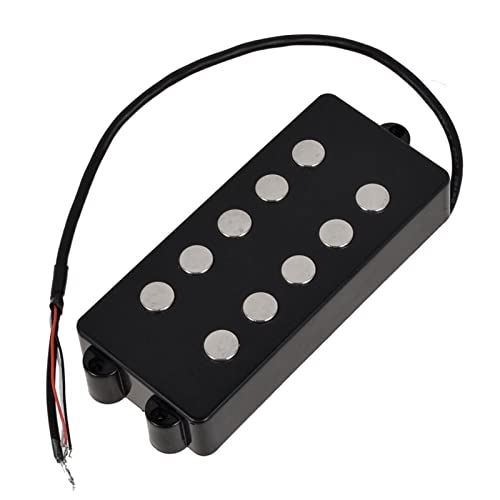 ZENGXUE 1 Stücke Schwarz 5 String Open Typ Bassgitarre Pickup Humbucker Für Bassspule Mit 4 COREWIRE Humbucker Tonabnehmer Set