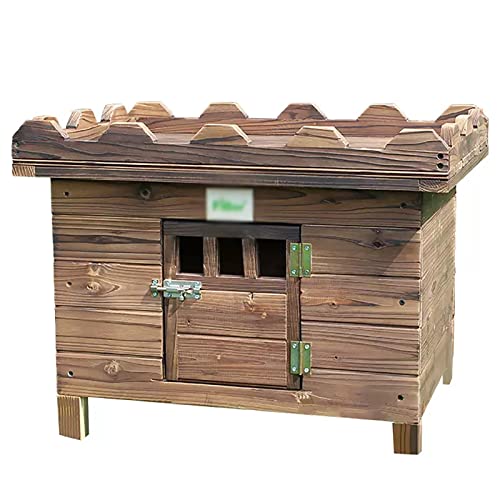 Garten-Holz-Katzenhaus Im Freien, Katzenhaus Outdoor Winterfest, Pflanzenständer Aus Holz, Katzenhaus Im Freien, Hundehaus Outdoor ( Color : B , Size : XL )