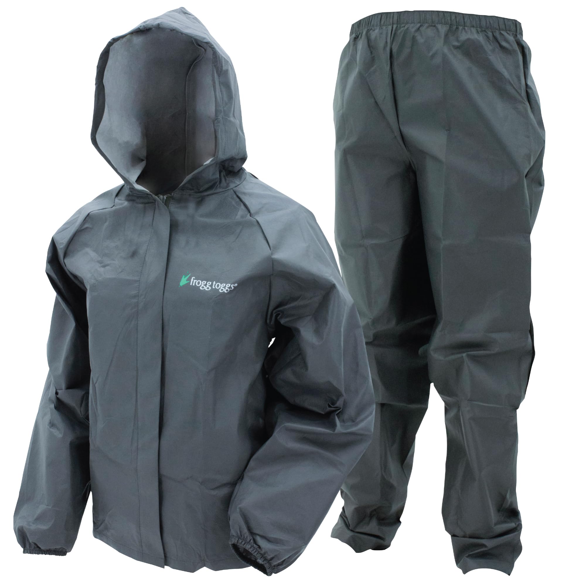 frogg toggs Youth Ultra-Lite2 Regenanzug, wasserdicht, atmungsaktiv, Größe M, Schwarz