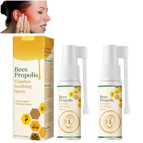 Propolis Tinnitus Relief Spray, Propolis Natural Herbal Tinnitus Spray, Ear Care Spray, Tinnitus Relief Spray, Suitable for Hearing Loss, Deafness, and Ear Discomfort