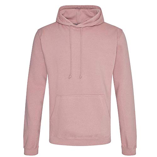 Just Hoods - Unisex College Hoodie/Dusty Pink, 3XL