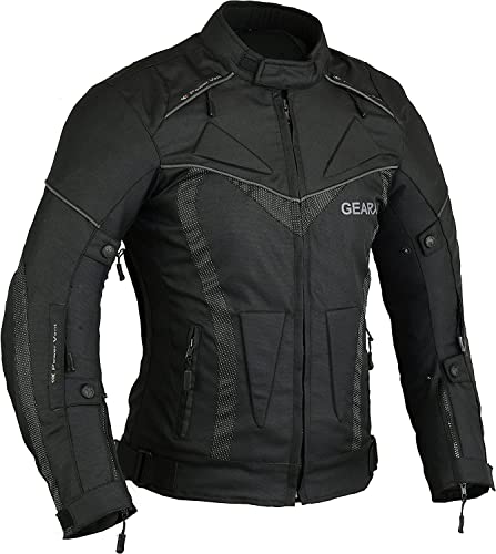 Herren BorneAir Motorradschutzjacke Wasserdicht mit Belüftungsöffnungen, 3XL