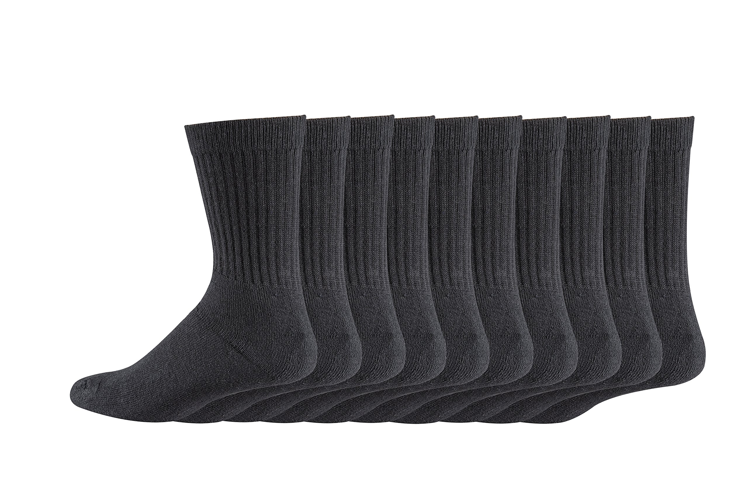 TippTexx24 10 bis 30 Paar schwarze Tennissocken, Sportsocken mit viel Baumwolle zum Staffelpreis, 20 Paar, 43/46