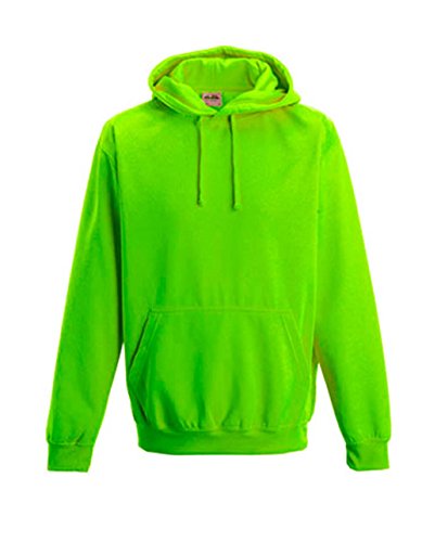 noTrash2003 NEON Sweatshirt mit Kapuze Hoodie floureszierend versch. Farben und Größen (L, Electric Green)