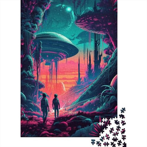 Entdecken Sie UFOs-Puzzles, Puzzles für Erwachsene und Jugendliche, 500 Teile, Puzzles für Erwachsene und Jugendliche, anspruchsvolle Puzzles für Erwachsene, 52 x 38 cm