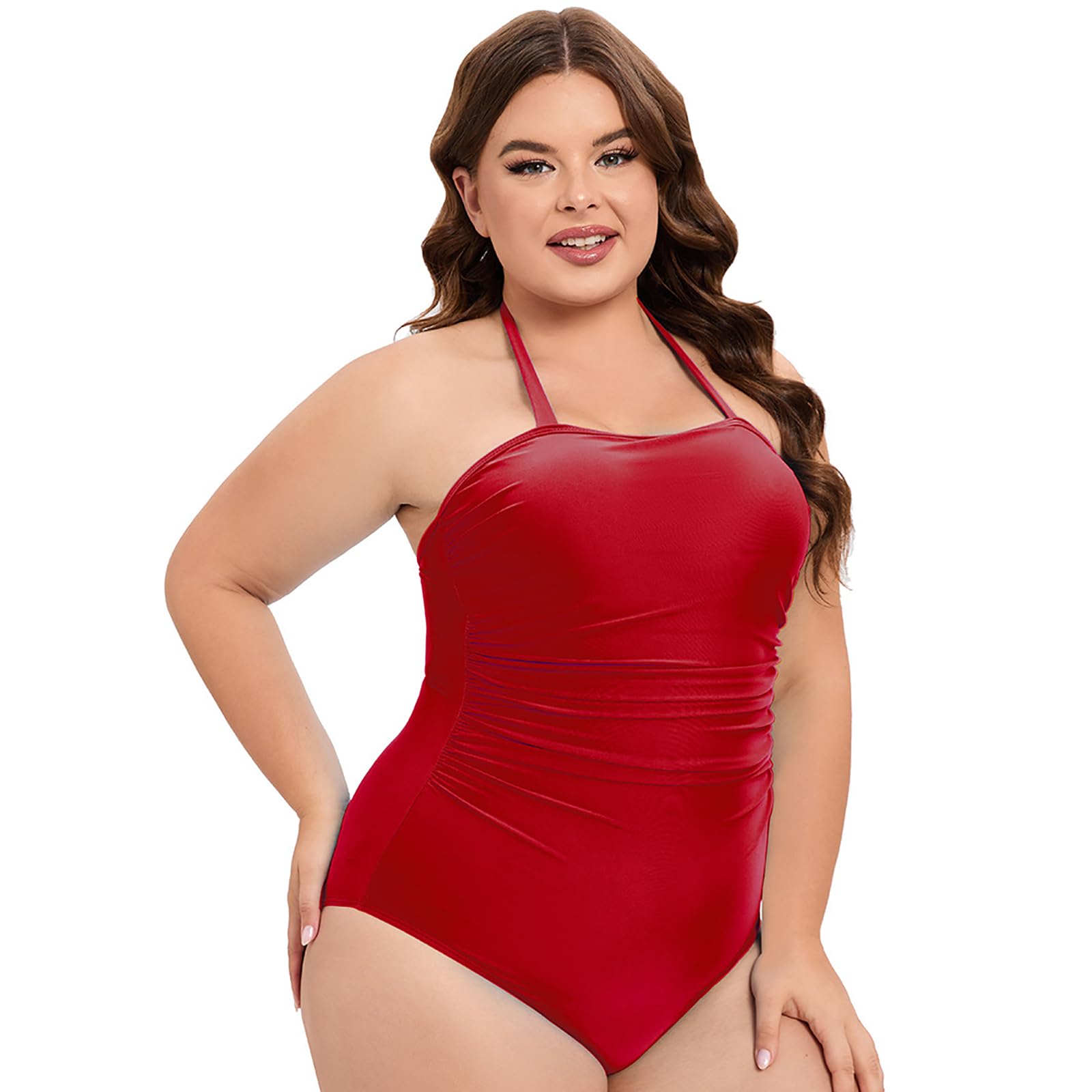 Zkydhbd Damen Schwimmanzug Mit Neckholder Und Neckholder Push Up Badeanzug 1-teiliger Badeanzug Für Den Urlaub Strandkleidung