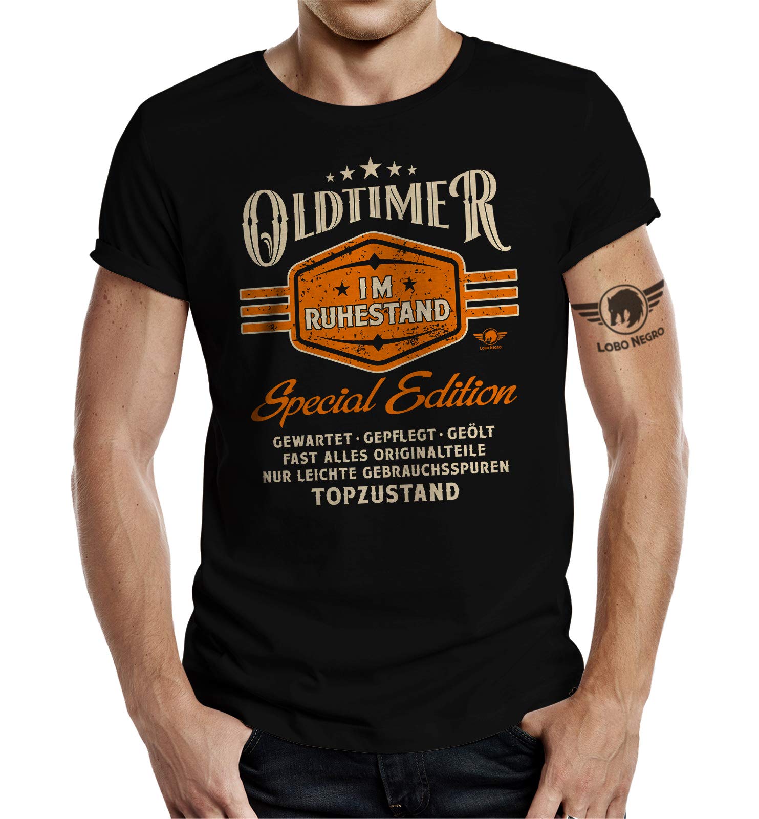 Geschenk T-Shirt für Rentner zum Abschied in den Ruhestand - Oldtimer in Topzustand