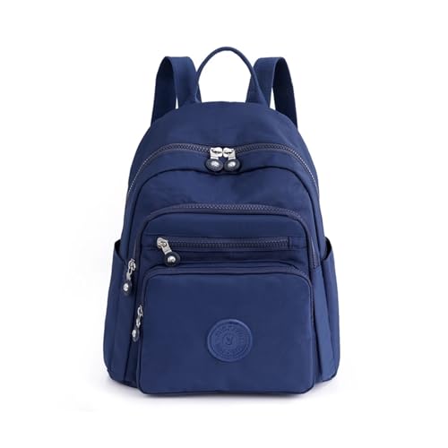 QSFZ NICHANGHUA Frauen Rucksack Oxford Weibliche Einfachheit Rucksack Multi Tasche Und Große Kapazität Schule Tasche Dame Freizeit Reise Rucksack (Color : DEEP BLUE)