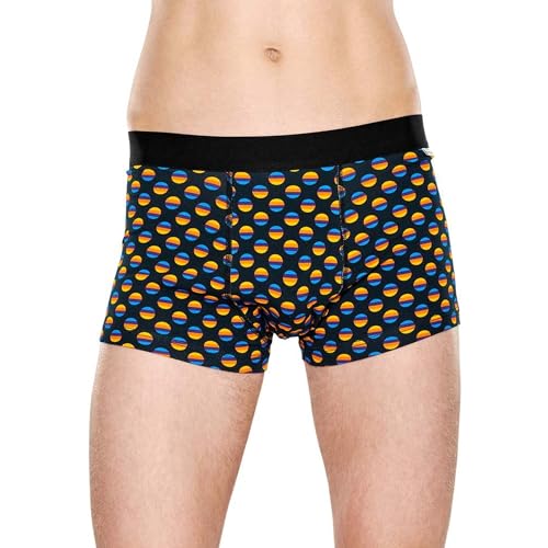 Happy Socks Herren Sunrise Dot Boxershorts, bunt, XL