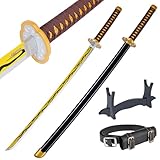 Bambus Anime Katana Cosplay Schwert, Katana Inspiriert Demon Slayer Schwert 105cm / 41 Zoll Hashira Pillars & Protagonist Katana, eine Vielzahl von Stilen zur Auswahl (Zenitsu Agatsuma's Nichirin)