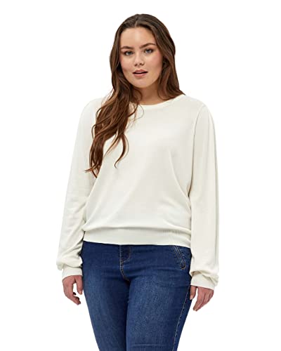 Peppercorn Damen Tana Longsleeve Curved Lange Puffärmel, 235 Cloud Dancer, 56