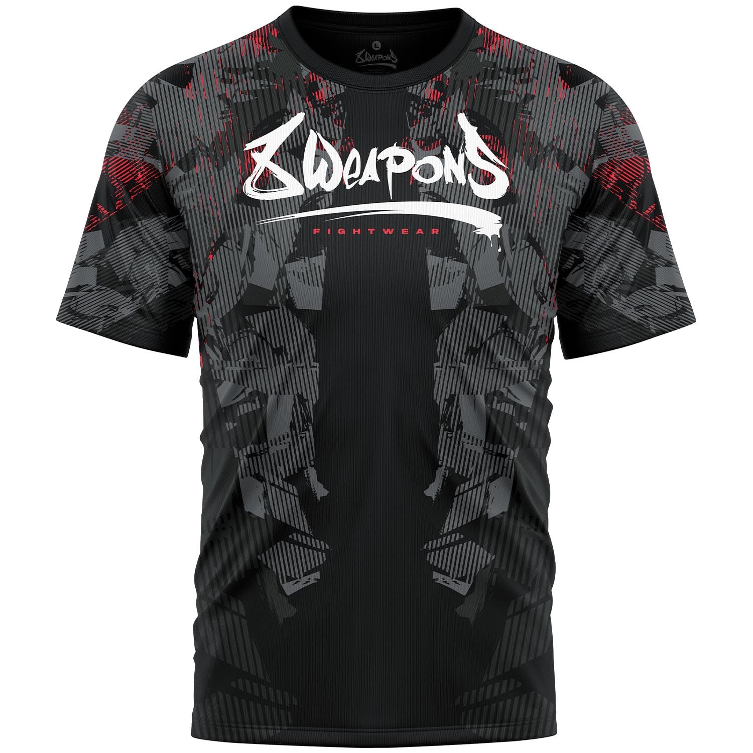 8 WEAPONS Functional T-Shirt, Hit 2.0, schwarz-rot (XXL)