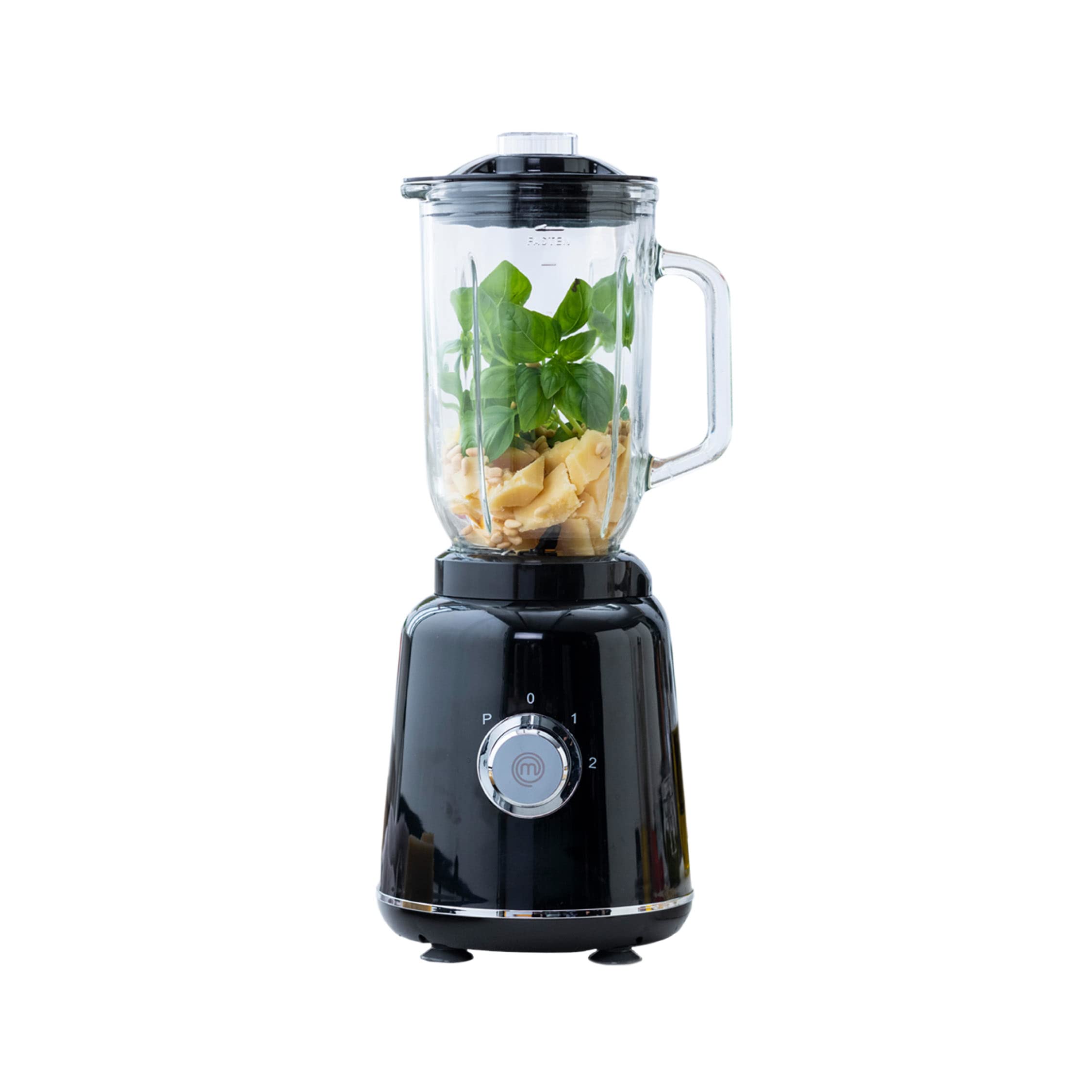 MasterChef Standmixer Glas, Zerkleinerer Küche Elektrisch/Hochleistungsmixer für smoothies, Crusher für Eis, Suppe, 10 Geschwindigkeitsstufen, Spülmaschinenfeste Küchenmaschine, 1.5L, 2000W