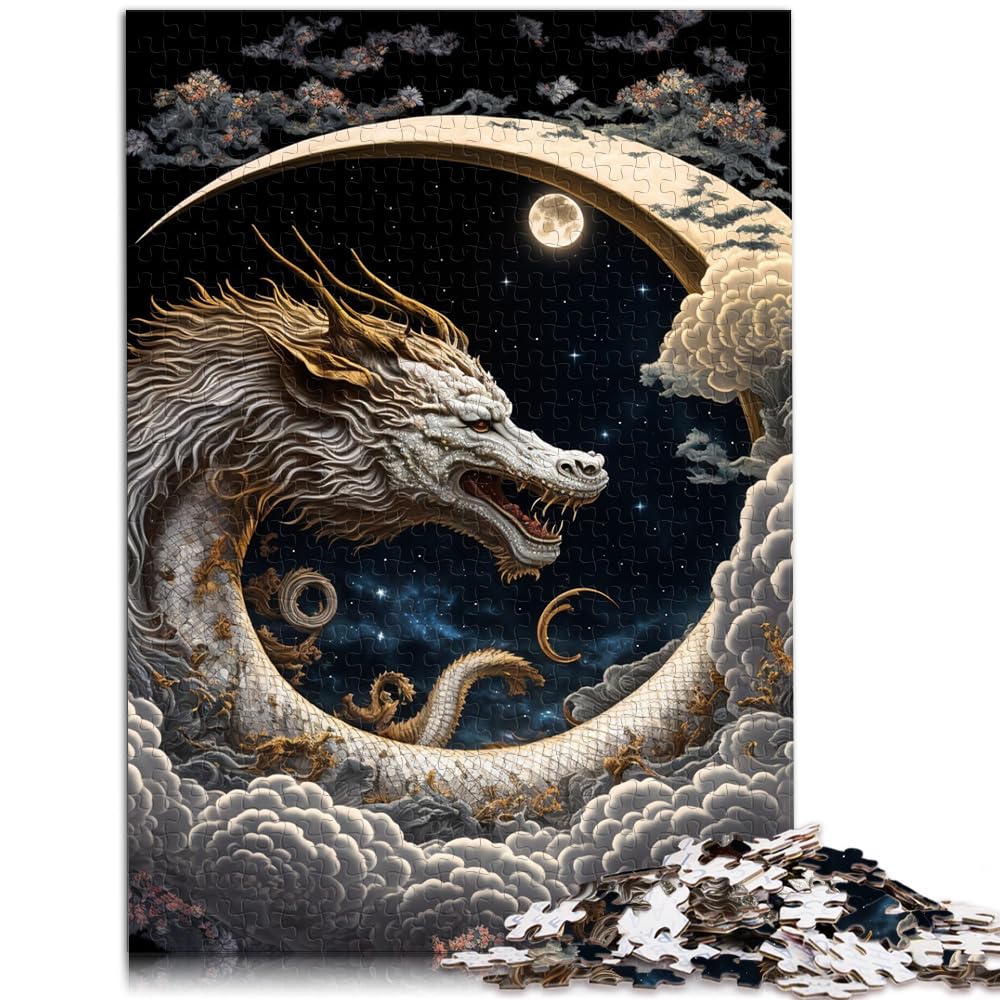 Puzzle für tapferen Drachen für Erwachsene, 1000 Teile, Puzzle-Geschenke, Holzpuzzle, anspruchsvoll, Aber unterhaltsam und humorvoll, 1000 Teile (50 x 75 cm)