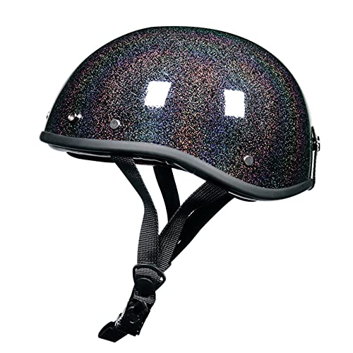 Erwachsener Halbschalenhelm Jethelme Mopedhelm Retro Halber Motorradhelm ECE-Zertifizierung Sommer Jet-Helm Mofa-Helm Scooter-Helm Damen Und Herren Motorrad Halbhelme Rollerhelm