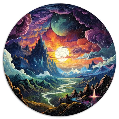 Puzzles Geschenke Spielzeug Mysterious Terrain 1000 Teile Premium Puzzle 67,5x67,5cm Lernpuzzle Schwierige und Schwere Puzzles für Frauen und Männer