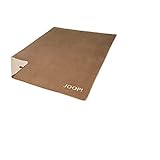 Joop! Plaid Decke Uni Doubleface Cashew-Macchia Baumwolle/Dralon, Maße: 200cm x 150cm, 739384