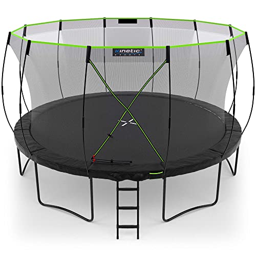 Kinetic Sports Gartentrampolin TUP1400, 427 cm, Black