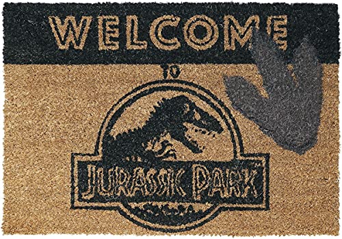 Pyramid International Welcome to Jurassic Park Fußmatte, Mehrfarbig, 40 x 60 cm