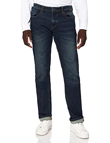 Camel Active Herren 5-POCKET HOUSTON Straight Jeans, Grün (Greencast 82), W34/L30 (Herstellergröße: 34/30)