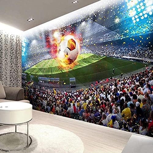 Dreidimensionales Fußballfeld 3D Tapeten Wanddekoration Fototapete Sofas Wohnzimmer Wandbild Schlafzimmer-150cm×105cm