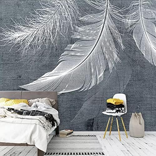 Abstrakte Federn 3D Tapeten Wanddekoration Fototapete Sofas Wohnzimmer Wandbild Schlafzimmer-150cm×105cm