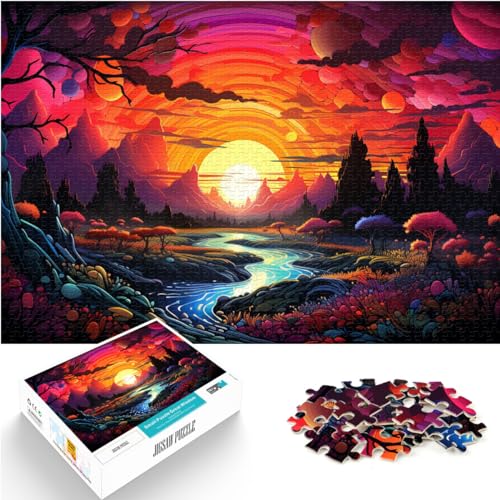 Puzzle | Puzzle Sonnenuntergangstour, Puzzle für Erwachsene, 1000 Teile, Holzpuzzle, Spaß für zu Hause, Aktivitäten, Geburtstagsgeschenk, Reisegeschenke, 1000 Teile (50 x 75 cm)