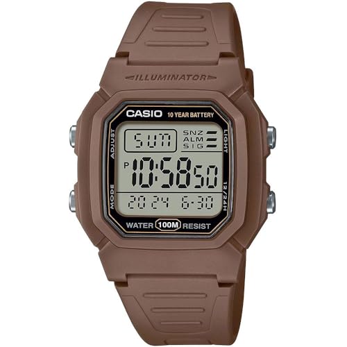 Casio Unisex-Jugendliche Digital Quarz Uhr mit Harz Armband W-800H-5A