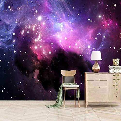 Lila Sternenhimmel Landschaft 3D Tapeten Wanddekoration Fototapete Sofas Wohnzimmer Wandbild Schlafzimmer-150cm×105cm