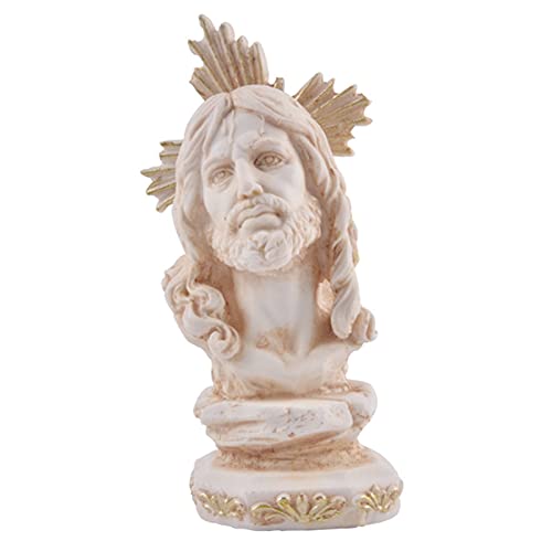 Uziqueif Jesus Christus Statue Home Decoration Ornament Heilige religiöse Figur, Statue von Jesus Religiöse Statuette Handgemachte Tischschmuck Geschenke, Polyresin,Jesus