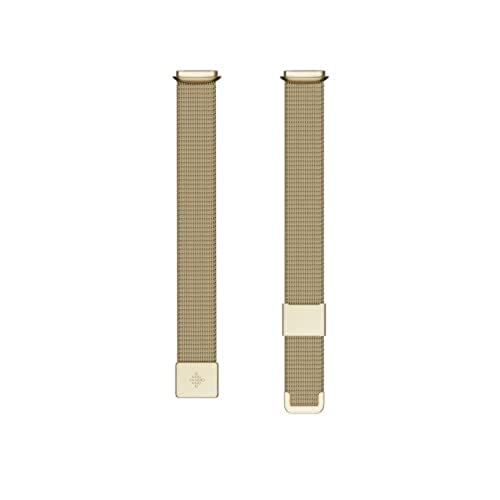 Fitbit Unisex-Adult Luxe,Metal Mesh,Soft Gold,One Size Activity Tracker Accessory