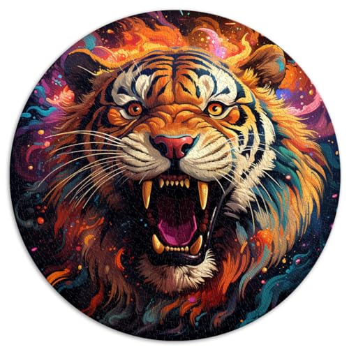 Puzzle für wilden Tiger, Puzzle für Erwachsene, 1000 Teile, 26,5 x 26,5 Zoll, schwierige Puzzles, tolle Geschenke für Weihnachten