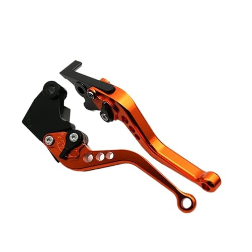 Motorrad Bremshebel Für Speed ​​Für Triple Für Thruxton Für Daytona 955i 600 650 Motorrad Lange/Kurze Bremskupplungshebel BremsKupplungshebel(Short orange)