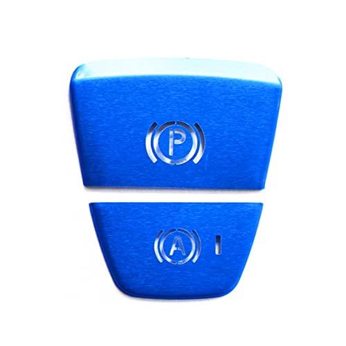 GLILAR Auto-Innenknopf-Aufkleber Parkhandbremse Aufkleber Handbremse Patch Kompatibel Mit Volvo Für XC60 XC90 S90 V90 V60 S60 Auto Dekoration(Blue)