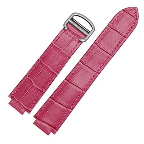 NEYENS Für Cartier-Armbänder, hochwertige Farbe, echtes Leder, Faltschließe, Ersatz-Lederarmband, weibliches Armband, 16x9mmRosegoldclasp, Achat