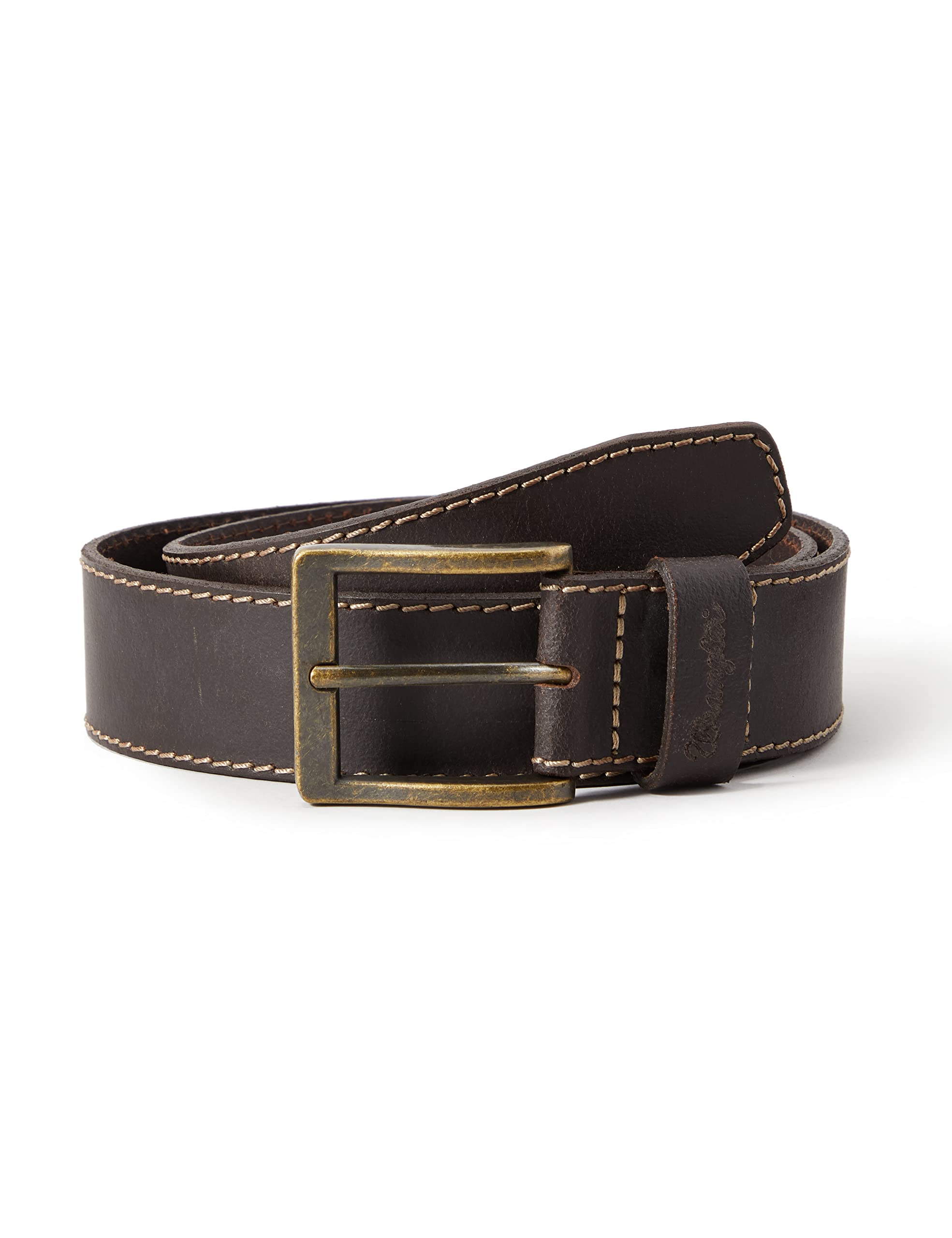 Wrangler Herren Stitched Belt, Braun (Mid Brown ), 95