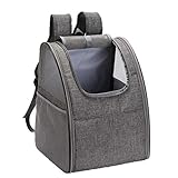 Rysmliuhan Shop Hundetragetasche Hunderucksack Haustierträger für Hunde Hunderucksack Pet Travel Carrier Welpenträger für kleine Hunde Hundereisetasche Gray