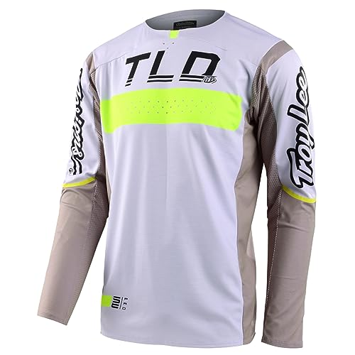 Troy Lee Designs Herren Maglia Se Pro 2023 - Griglia Motocross-Trikot, Nebbia/Flo Giallo,