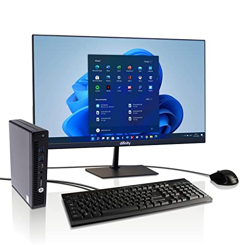 HP All in One 24" FullHD Mini PC 10-Watt Office, Intel®Pentium® 4400T 2x2.9 GHz, 8GB, 256GB SSD, Windows 11 Pro, DP, VGA, Gigabit LAN, USB 3.0, MS Office 2010 Starter, 3 Jahre Garantie! #7151