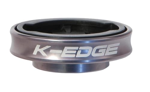 K-EDGE Unisex – Erwachsene Garmin Computer Mount Gravity Cap Halterungen, Gunmetal Anodize, One Size