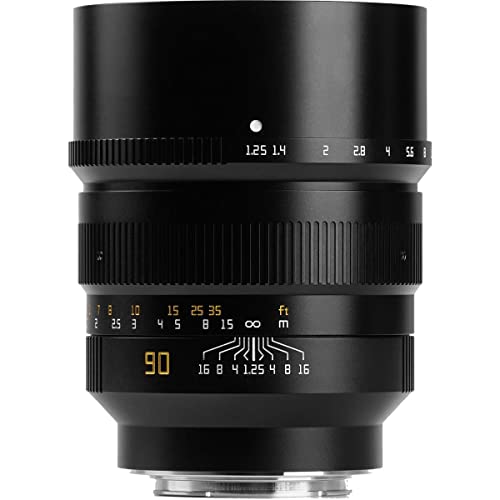 TTARTISAN 90 mm f/1.25 Objektiv für Sony E, Schwarz