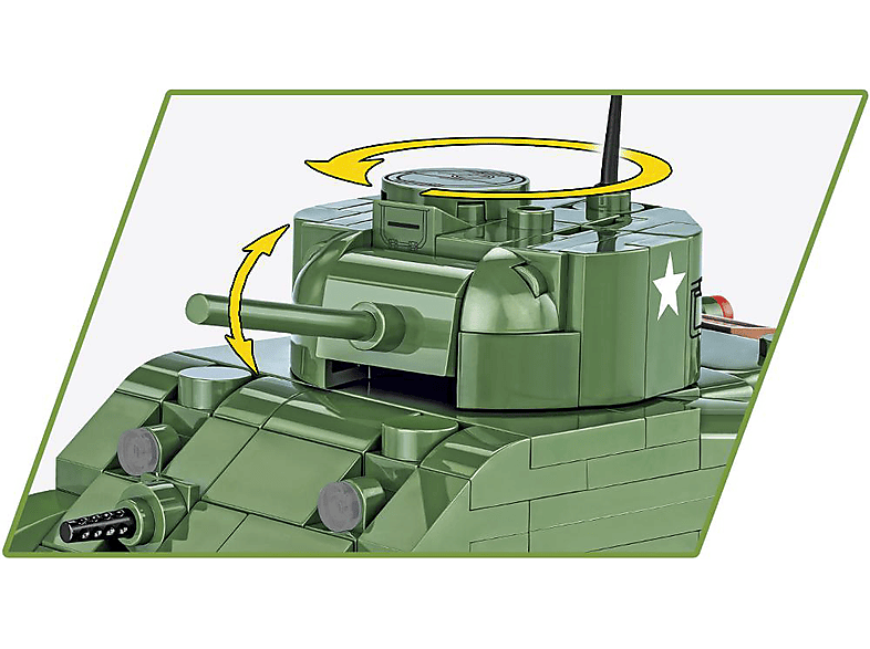 COBI - Sherman M4A1 Bausatz, Mehrfarbig