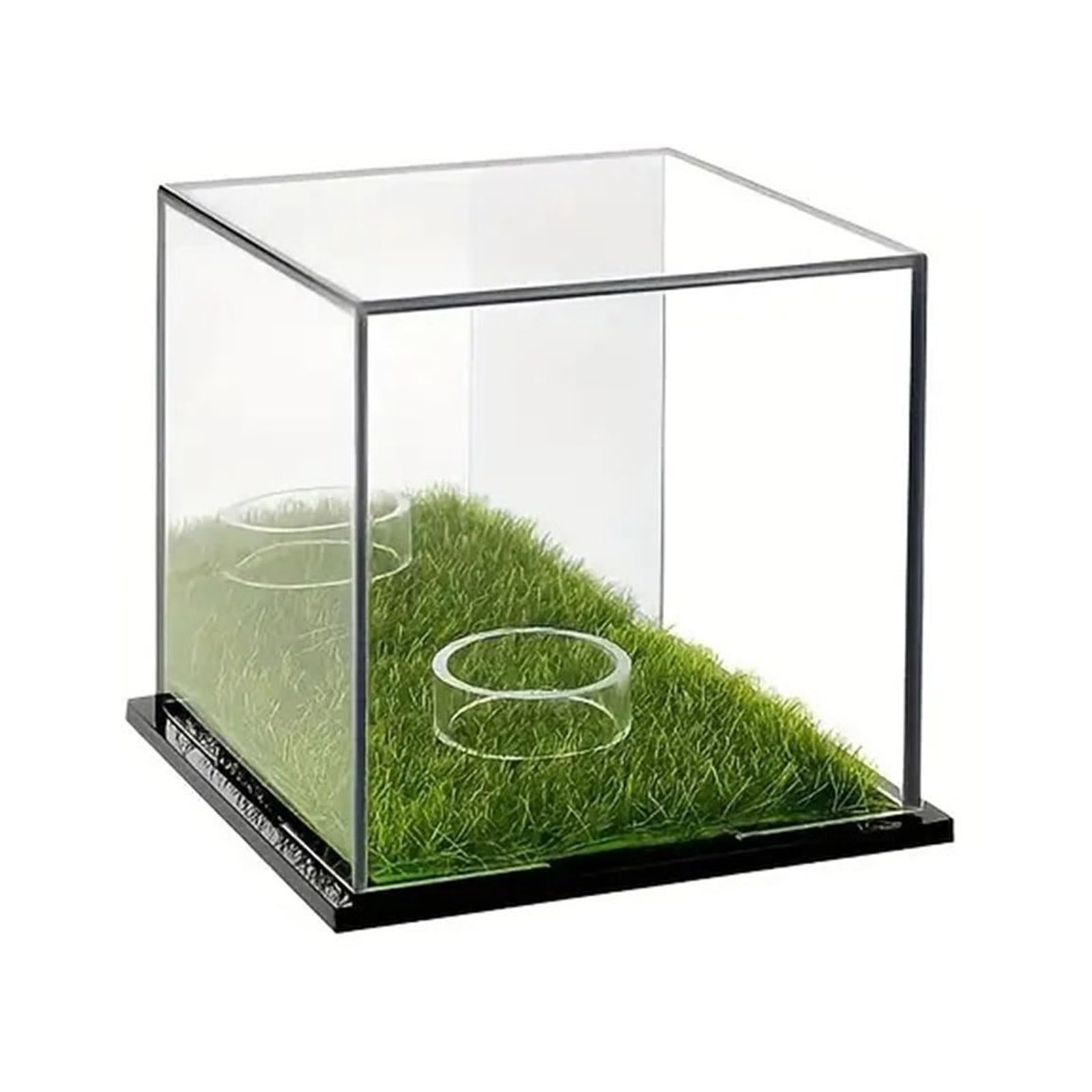 JUNNASALIKER Acryl-Golfball-Vitrine, transparent, Baseball-Halter, Display-Box, quadratisch, staubdicht, kleiner Golfballkoffer