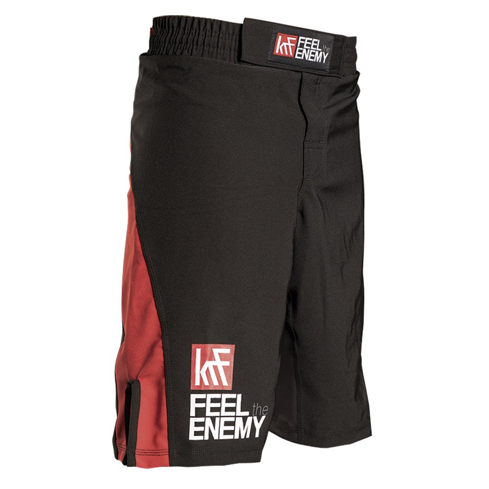 KRF Feel The Enemy MMA Boxhandschuhe, Herren Shorts Bangkok S Schwarz